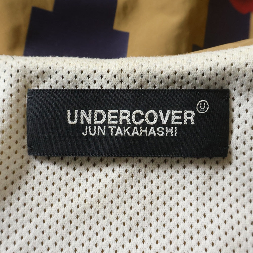 UNDERCOVER(アンダーカバー) 18AW TOTAL YOUTH TIGER 両面プリント フーデッド ポリエステル ロングコート ブラウン UCV1312-1