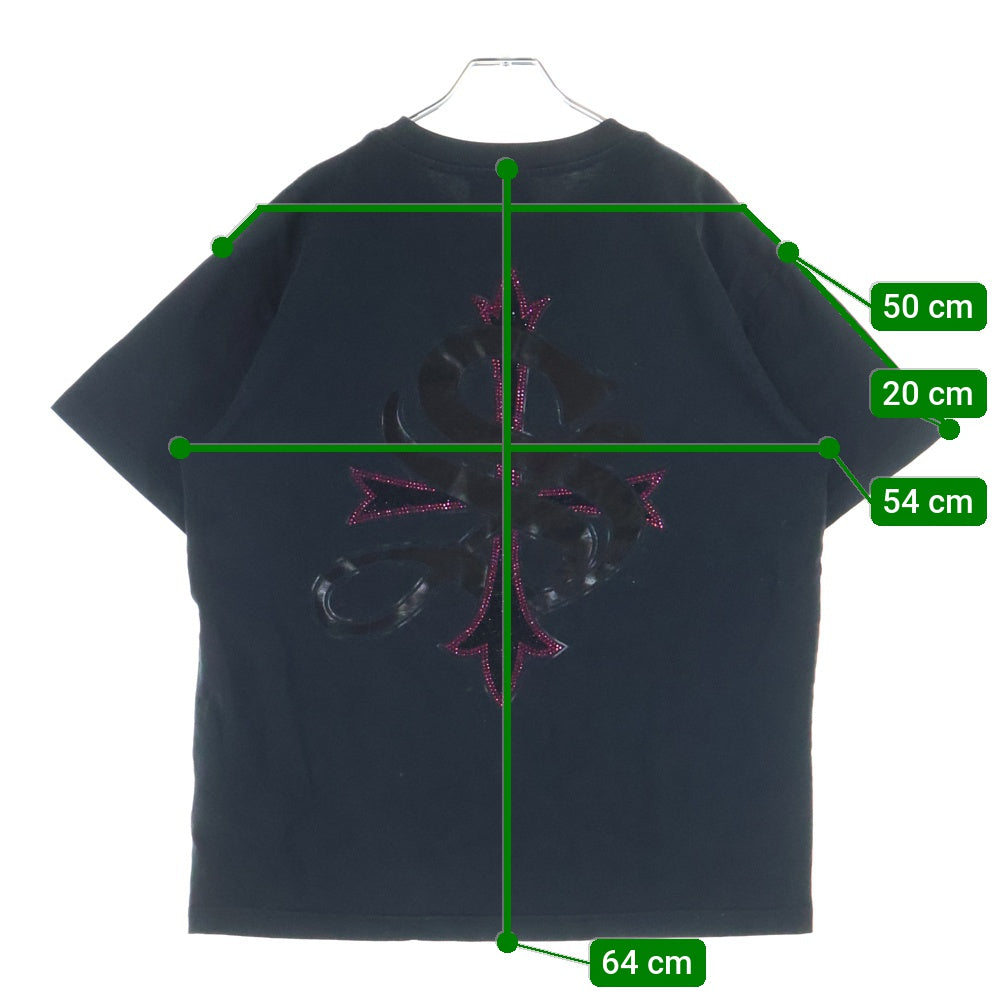 SUPPLIER(サプライヤ) バックロゴプリント クルーネックカットソー 半袖Tシャツ ブラック