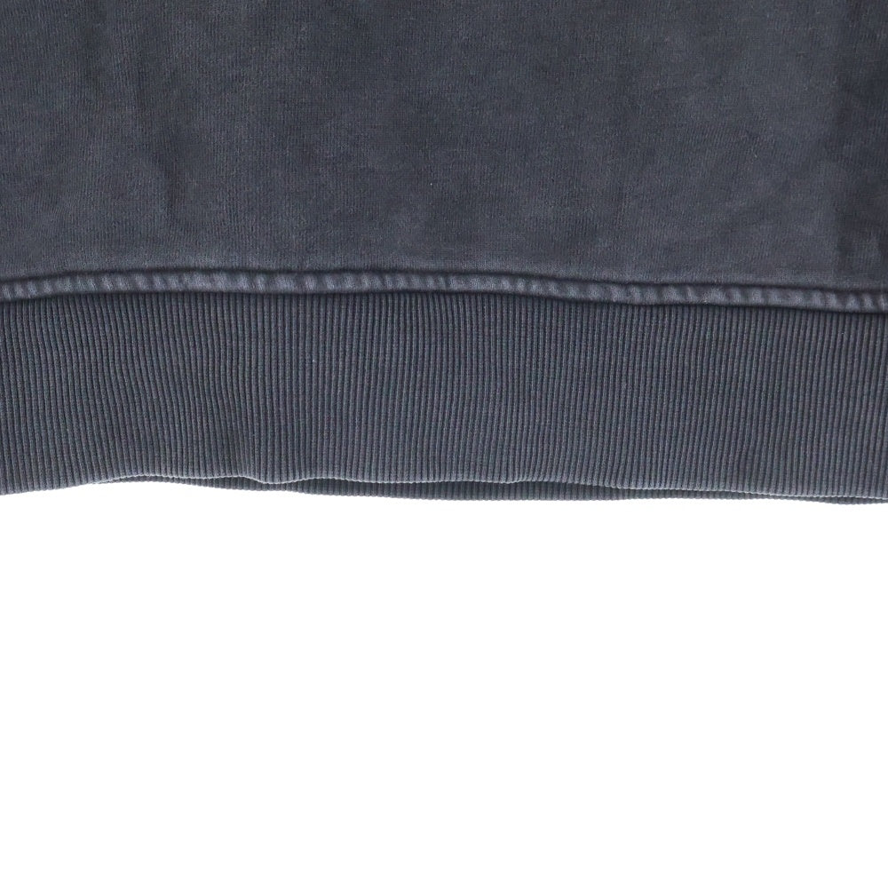 UNKNOWN LONDON(アンノーンロンドン) Retro Logo Hoodie レトロロゴプリント フーディ プルオーバースウェットパーカー ブラック