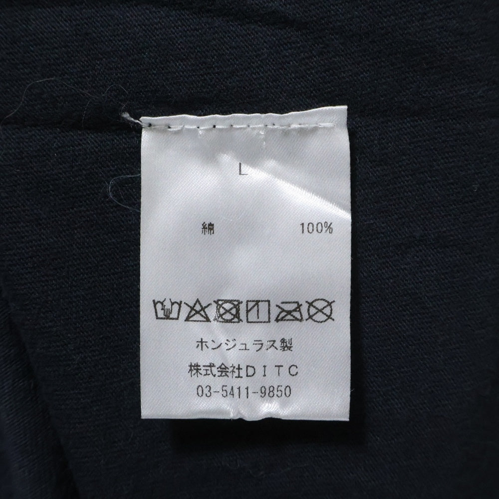 BOWWOW(バウワウ) 22AW ×LEVI PATA FAVORITE THINGS LS リーバイ パタ フェイバリット シングス パッチワーク クルーネック長袖Tシャツ カットソー ブラック