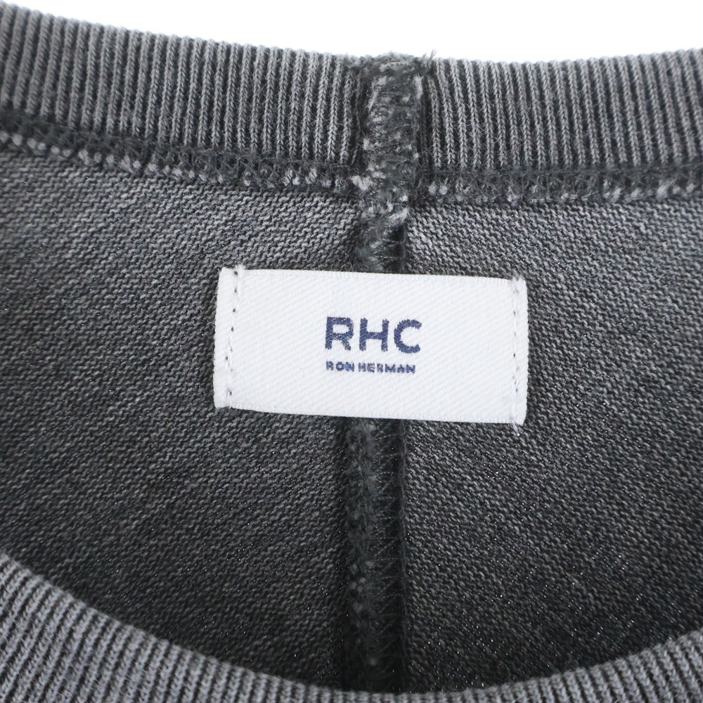 RHC Ron Herman(アールエイチシー ロンハーマン) スウェット ハーフスリーブ クルーネックTシャツ カットソー ブラック 3920900003