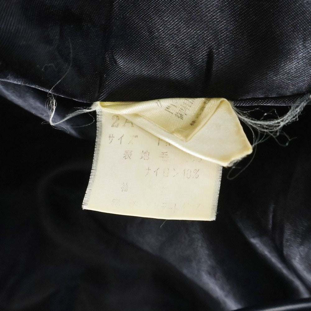 HYSTERIC GLAMOUR(ヒステリックグラマー) レザーアーム ジップアップスタジアムジャケット ブルゾン ブラック 2AJ-6215