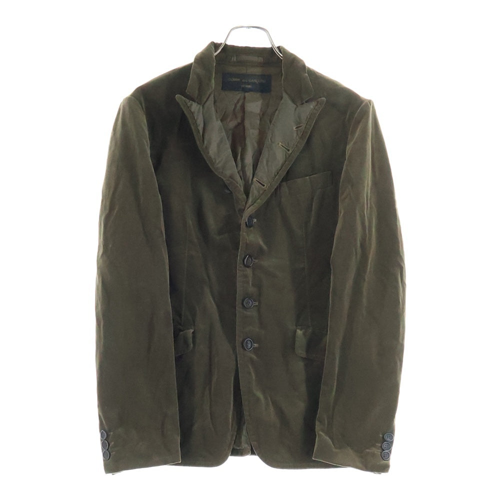COMME des GARCONS HOMME(コムデギャルソンオム) 15AW AD2015 ベルベット マルチボタン テーラードジャケット ブラウン HP-J016
