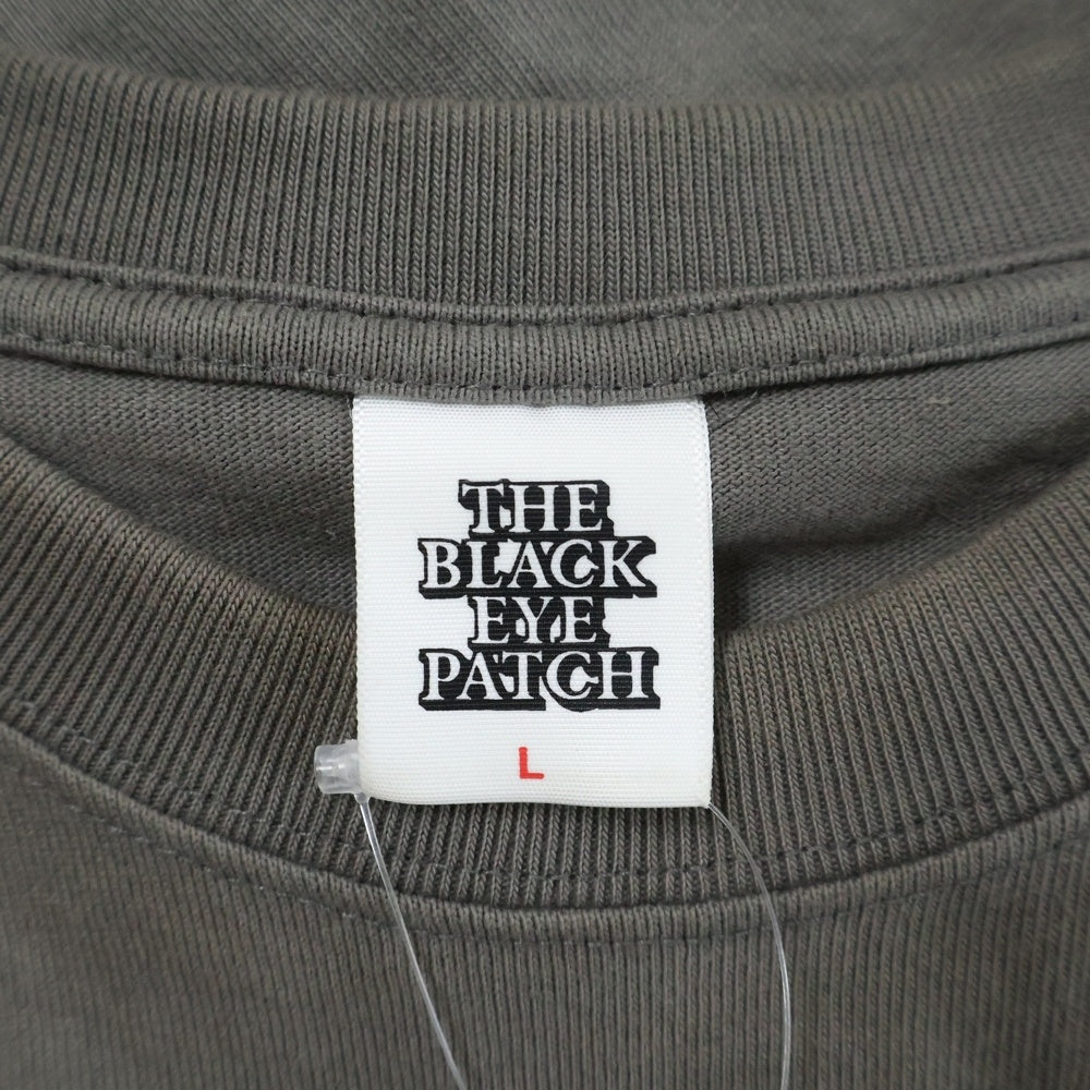 THE BLACK EYE PATCH(ブラックアイパッチ) フロントロゴ クルーネック半袖Tシャツ カットソー グレー