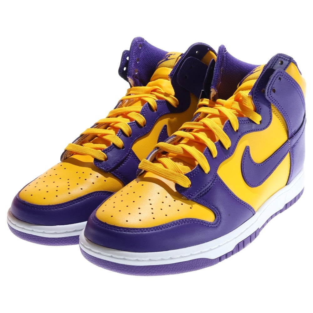 NIKE(ナイキ) DUNK HIGH RETRO LAKERS ダンク レトロ レイカーズ ハイカットスニーカー パープル/イエロー US11/29cm DD1399-500