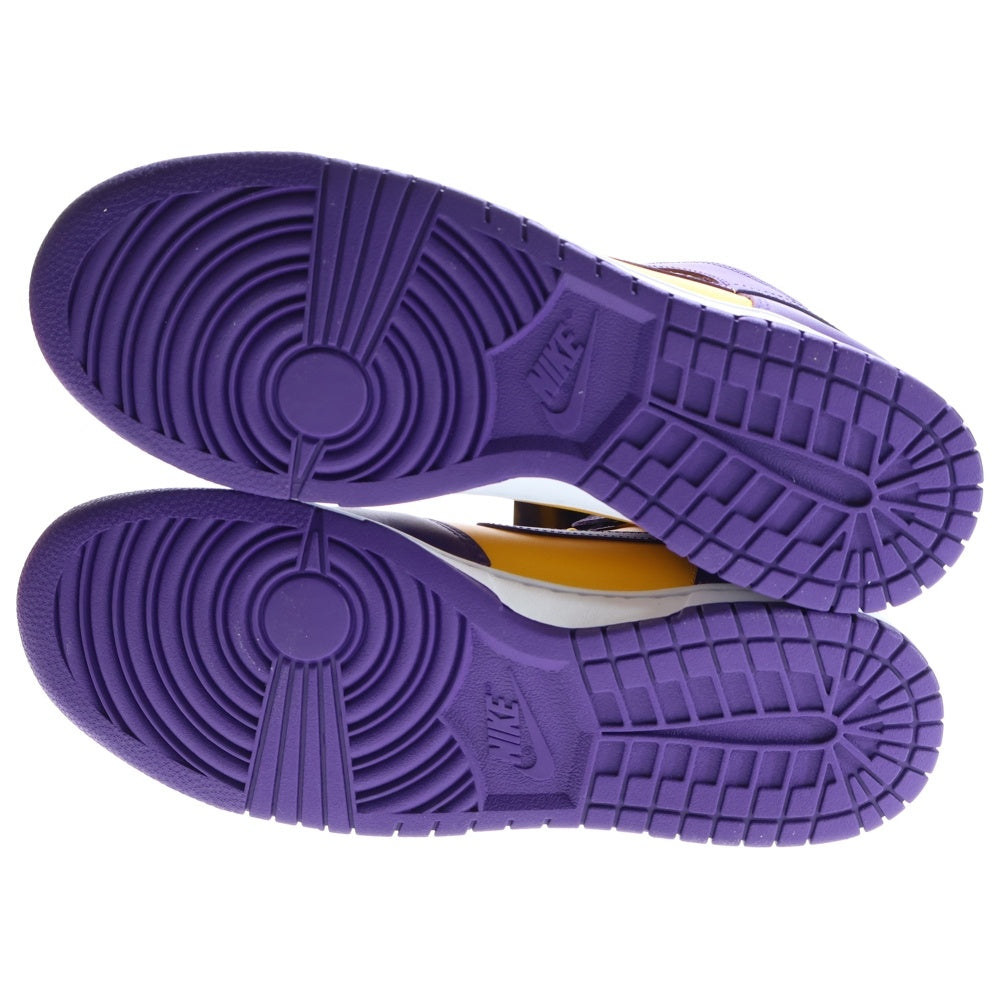 NIKE(ナイキ) DUNK HIGH RETRO LAKERS ダンク レトロ レイカーズ ハイカットスニーカー パープル/イエロー US11/29cm DD1399-500