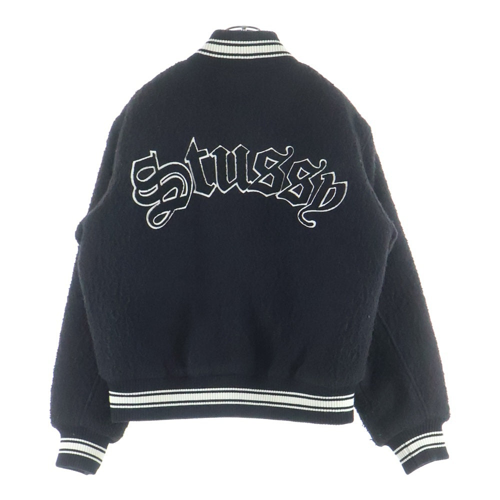 STUSSY(ステューシー) Casentino Wool Varsity Jacket カセンティーノ ウール バーシティ ジャケット ブラック