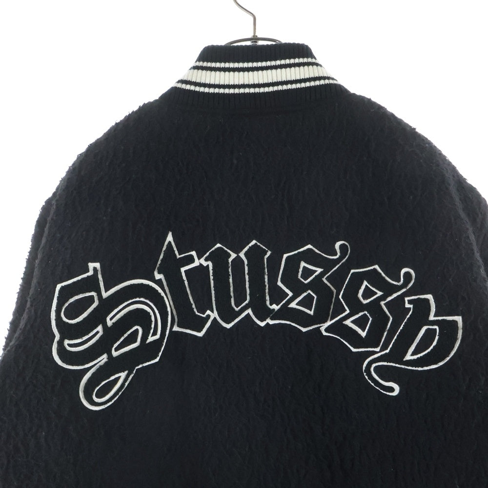 STUSSY(ステューシー) Casentino Wool Varsity Jacket カセンティーノ ウール バーシティ ジャケット ブラック
