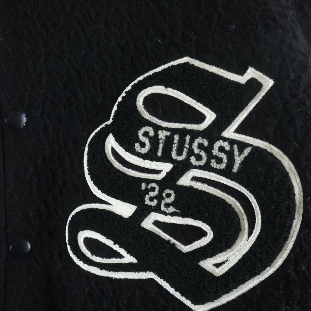 STUSSY(ステューシー) Casentino Wool Varsity Jacket カセンティーノ ウール バーシティ ジャケット ブラック