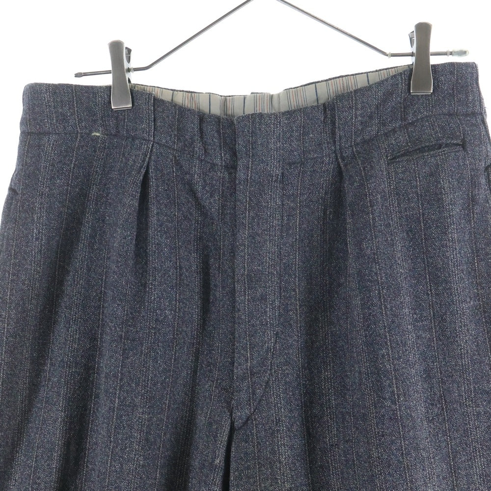 VINTAGE(ヴィンテージ) 30S VINTAGE EURO ユーロ コットン ストライプ ワークパンツ ヴィンテージ グレー