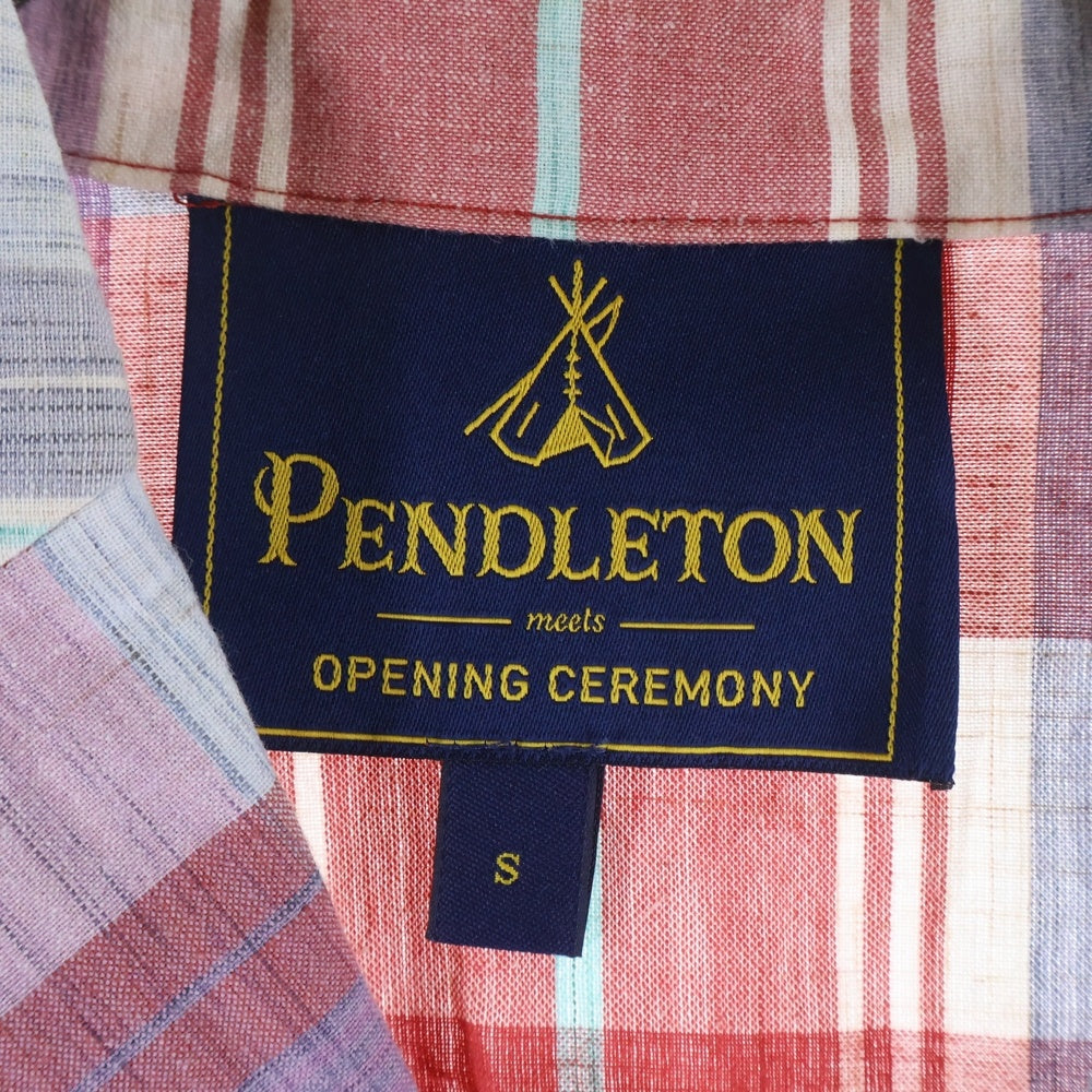 PENDLETON(ペンドルトン) マドラスチェック コットン テーラードジャケット レッド