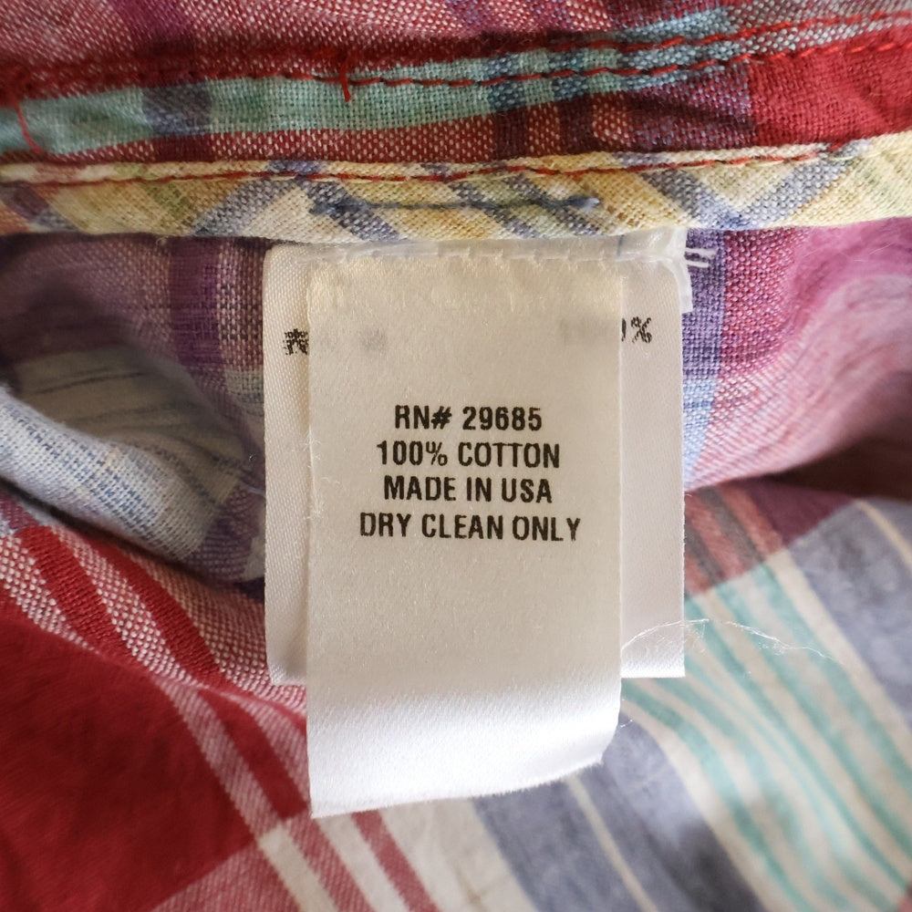 PENDLETON(ペンドルトン) マドラスチェック コットン テーラードジャケット レッド