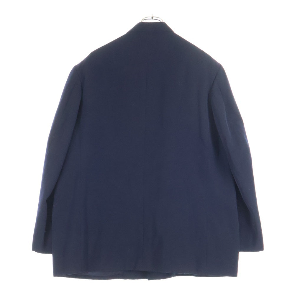 Yohji Yamamoto POUR HOMME(ヨウジヤマモト プールオム) 90S SAMPLE サンプル 丸文字 4B ウール シングル テーラードジャケット ネイビー J01-118-IM