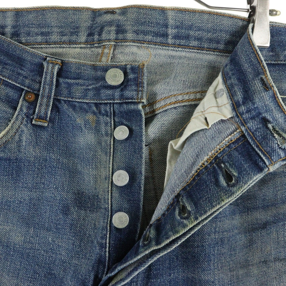 Levi's(リーバイス) 70S VINTAGE 501 66前期 ボタン裏6 スモールe シングルステッチ ヴィンテージ ボタンフライ デニムパンツ インディゴ