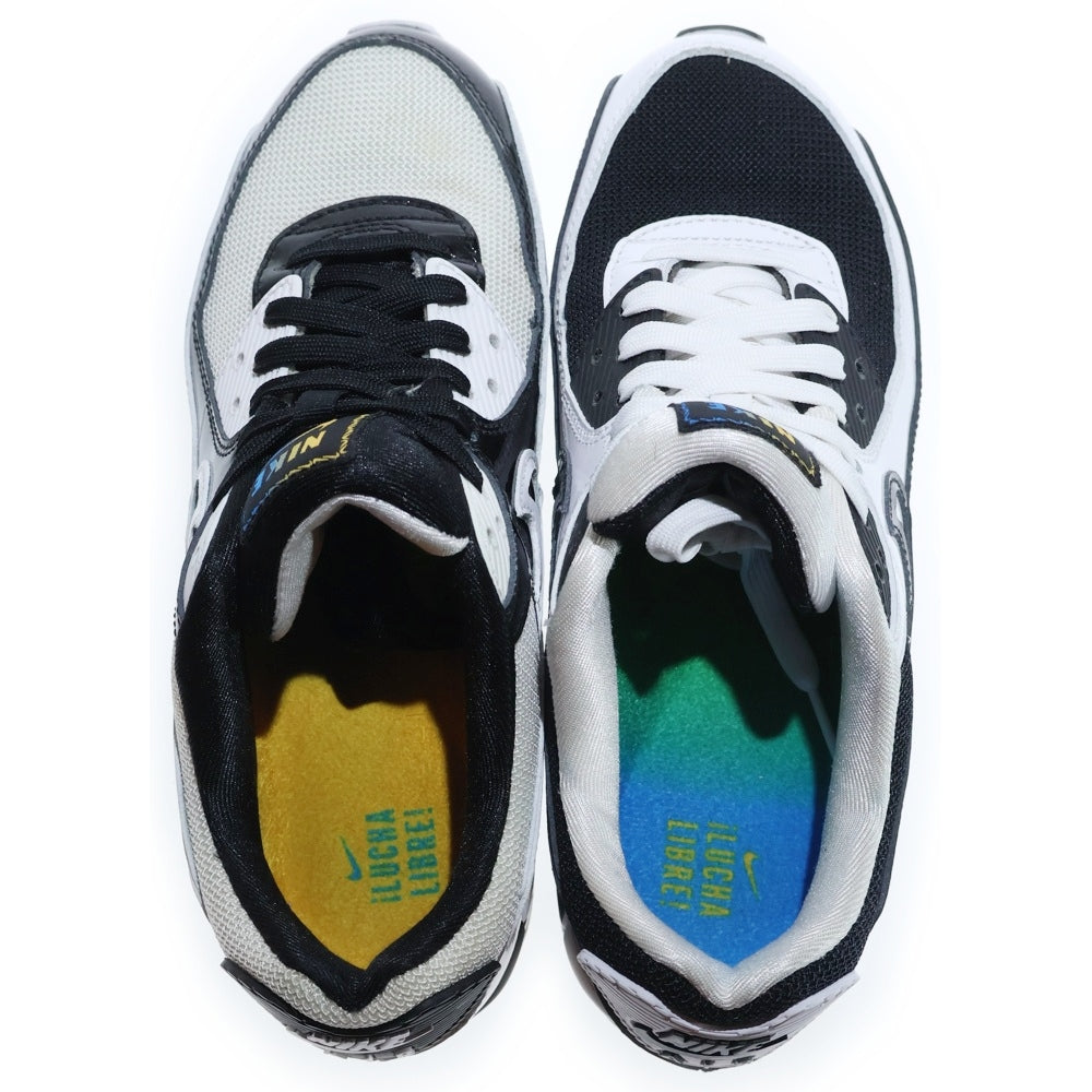 NIKE(ナイキ) AIR MAX 90 SE LUCHA LIBRE エアマックス90 SE ルチャリブレ ローカットスニーカー ブラックxホワイト DM6178-010 US8/26cm
