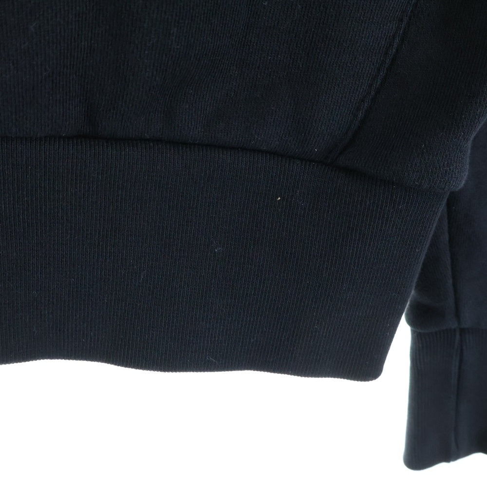 MAISON KITSUNE(メゾンキツネ) フロント刺繍 プルオーバースウェットパーカー フーディー ブラック AU00307KM0001