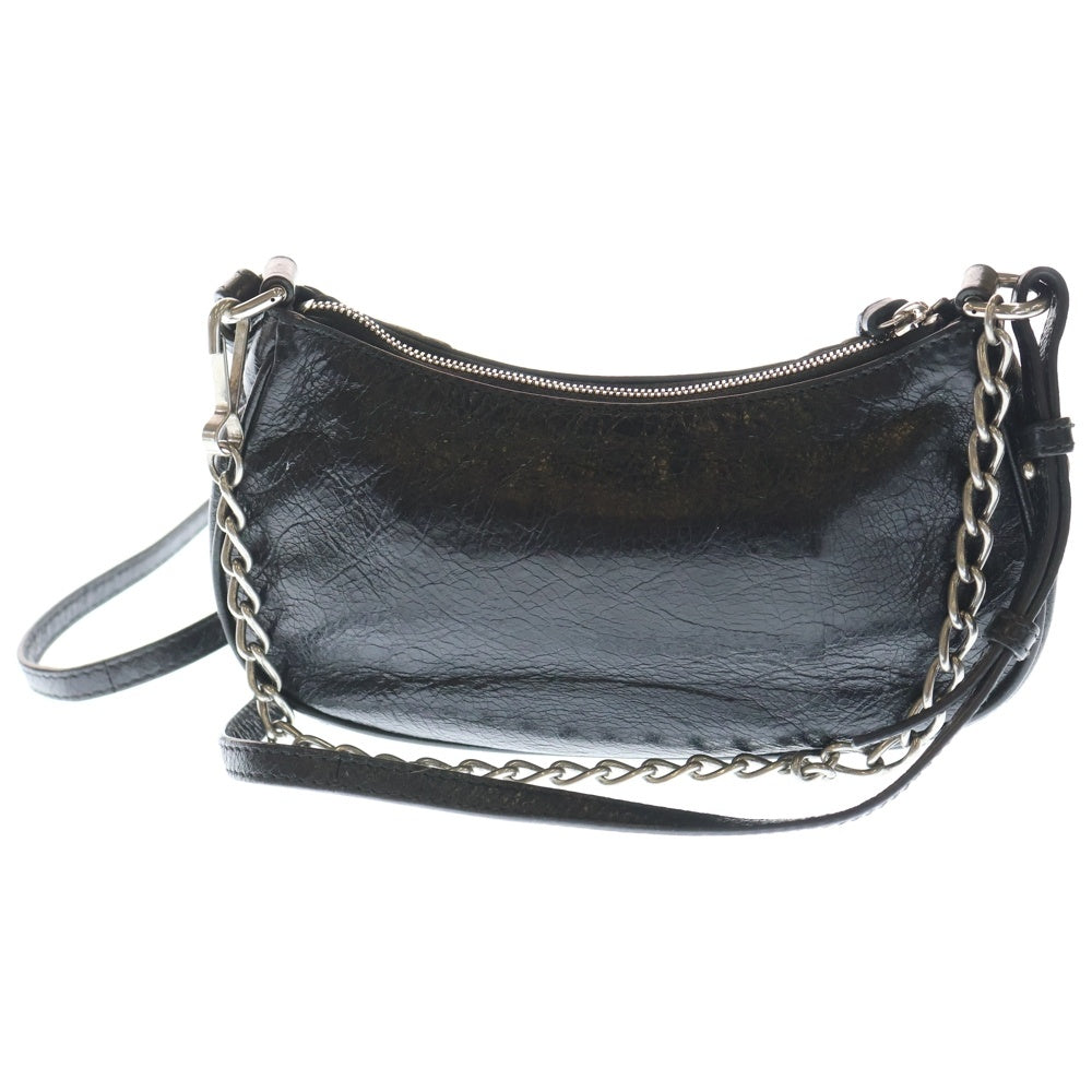 BALENCIAGA(バレンシアガ) LE CAGOLE ルカゴール スタッズ チェーン レザー ミニショルダーバッグ ブラック 695814・1000・R・000959 レディース
