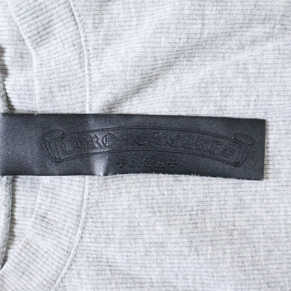 CHROME HEARTS(クロムハーツ) Y NOT CH Embroidery Thermal Long Sleeve Tee CHロゴエンブロイダリー ロングスリーブ サーマルカットソー 長袖Tシャツ グレー