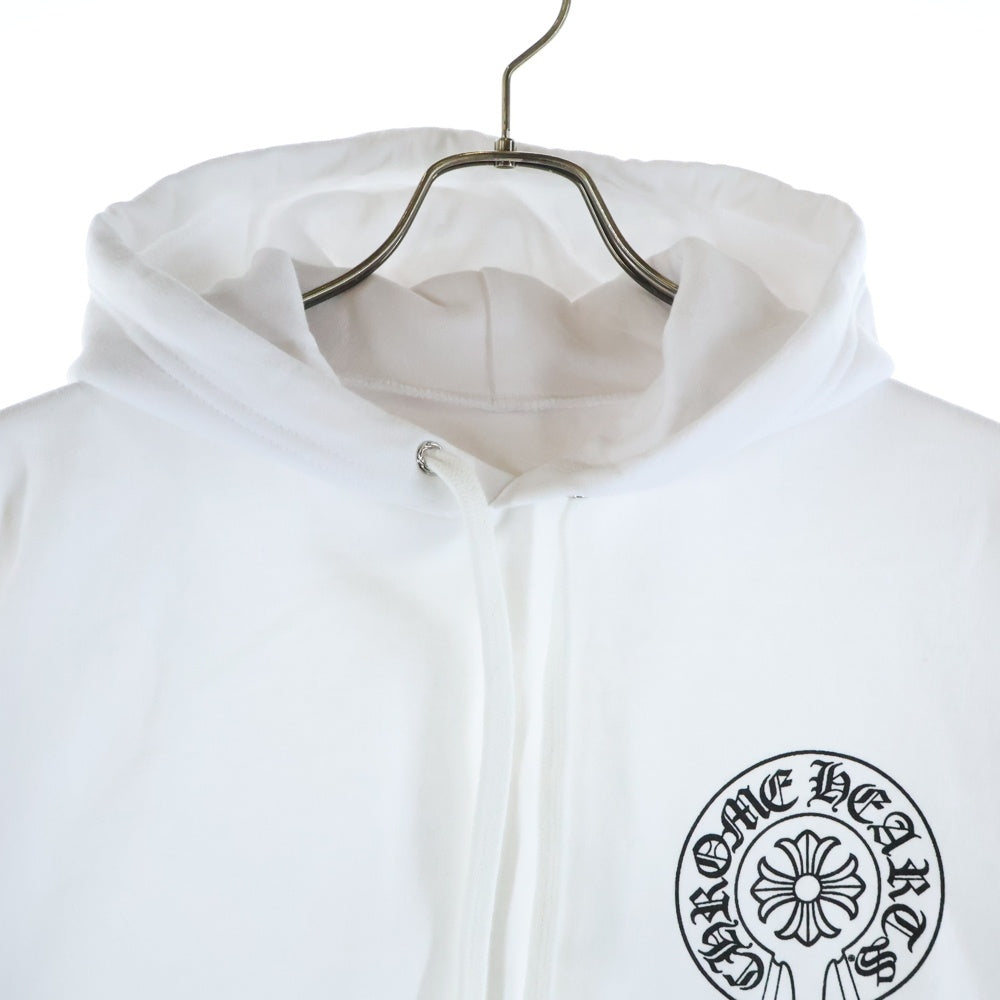 CHROME HEARTS(クロムハーツ) MIAMI Limited Horseshoe Pullover Hoodie マイアミ限定 ホースシュープリント フーデッドプルオーバーパーカー ホワイト
