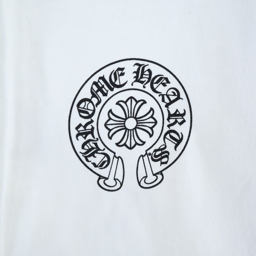 CHROME HEARTS(クロムハーツ) MIAMI Limited Horseshoe Pullover Hoodie マイアミ限定 ホースシュープリント フーデッドプルオーバーパーカー ホワイト