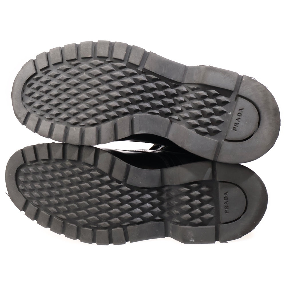 PRADA(プラダ) ブラッシュド ロイス レザーナイロン コンバットブーツ