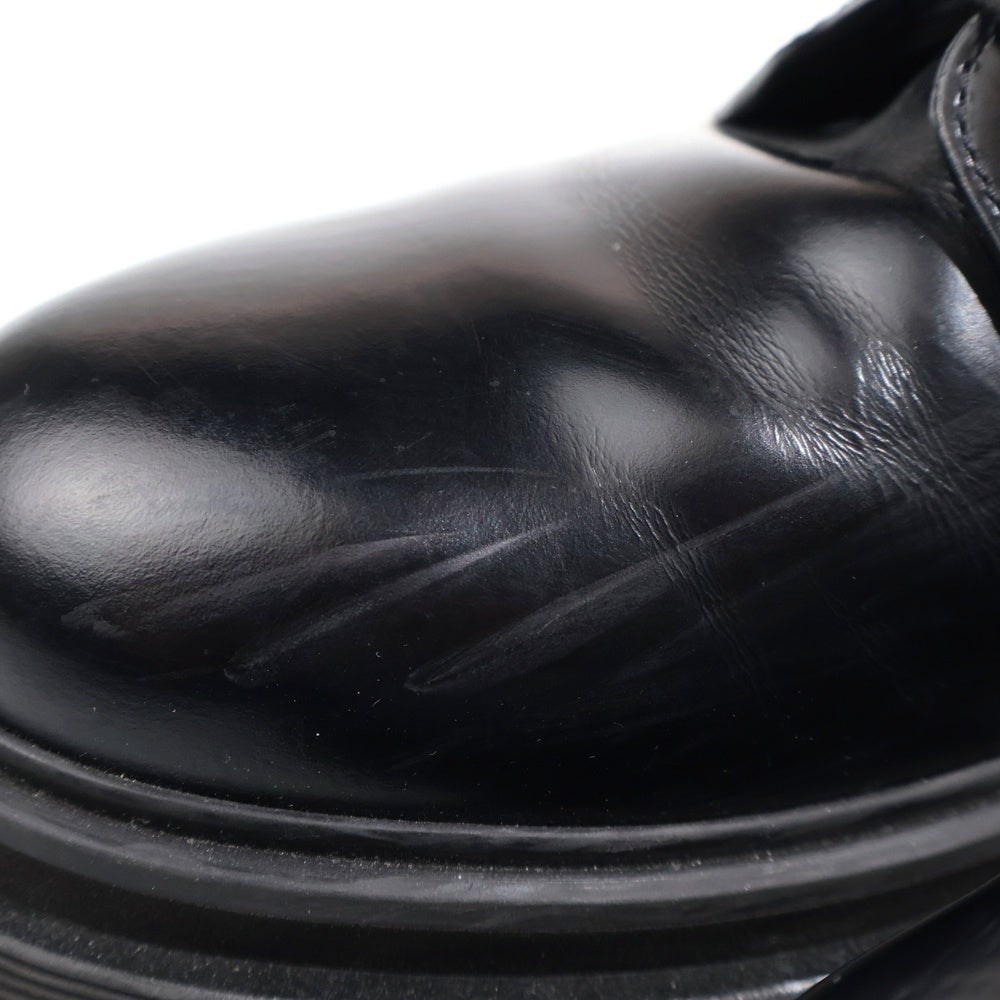 PRADA(プラダ) ブラッシュド ロイス レザーナイロン コンバットブーツ ブラック 2UE011