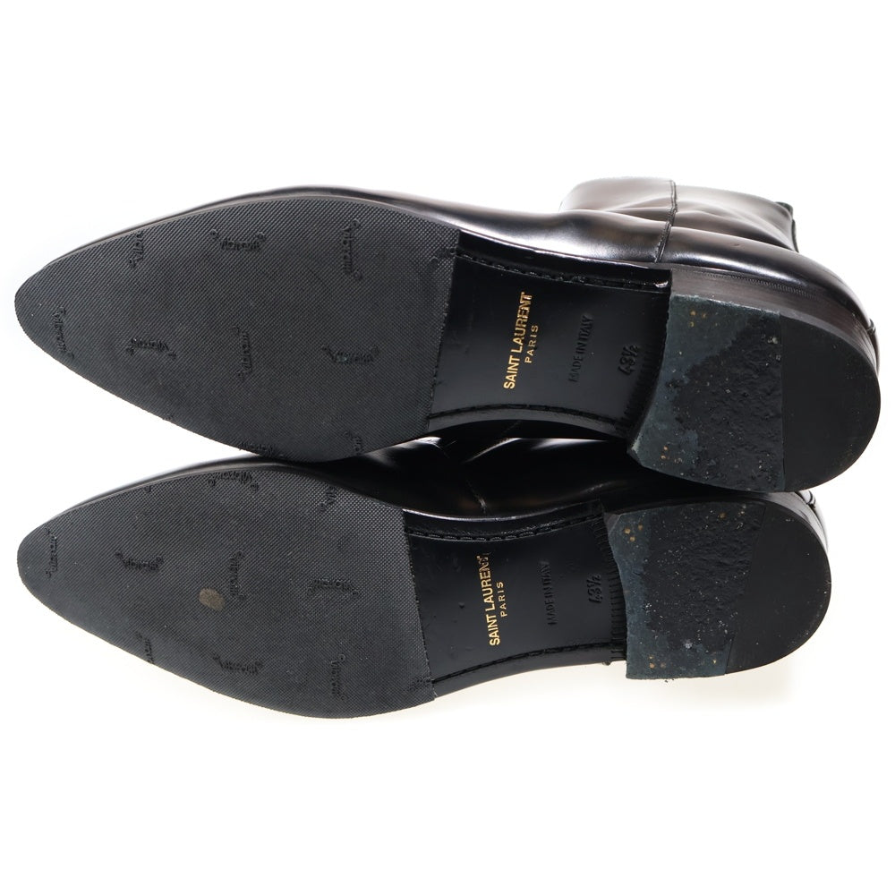 SAINT LAURENT PARIS(サンローランパリ) 17AW サイドジップ レザーブーツ ブラック R0 480085