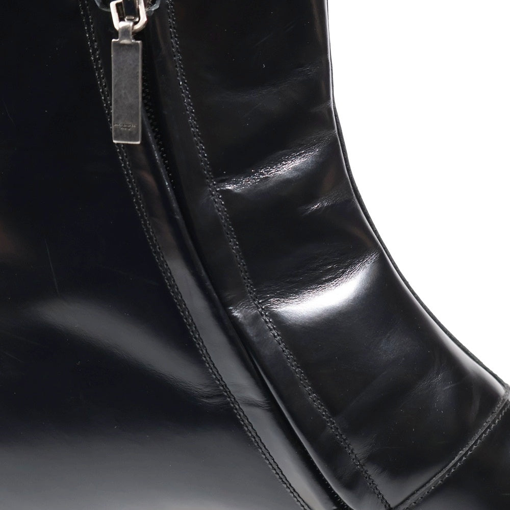 SAINT LAURENT PARIS(サンローランパリ) 17AW サイドジップ レザーブーツ ブラック R0 480085