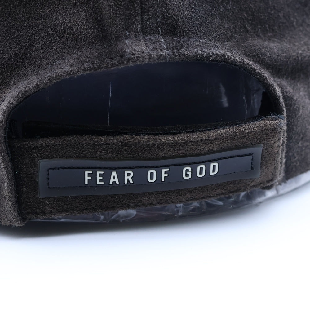 FEAR OF GOD(フィアオブゴッド) 3TH COLLECTION スウェードレザー 6パネル ベースボールキャップ 帽子 ブラウン 6F19-0001