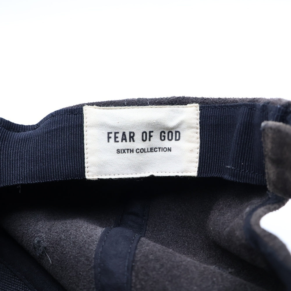 FEAR OF GOD(フィアオブゴッド) 3TH COLLECTION スウェードレザー 6パネル ベースボールキャップ 帽子 ブラウン 6F19-0001