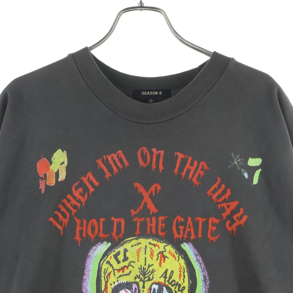 YEEZY SEASON 6(イージーシーズンシックス) XXXtentacion HOLY THE GATE TEE テンタシオン ホーリー・ザ・ゲート クルーネック半袖Tシャツ カットソー ブラック