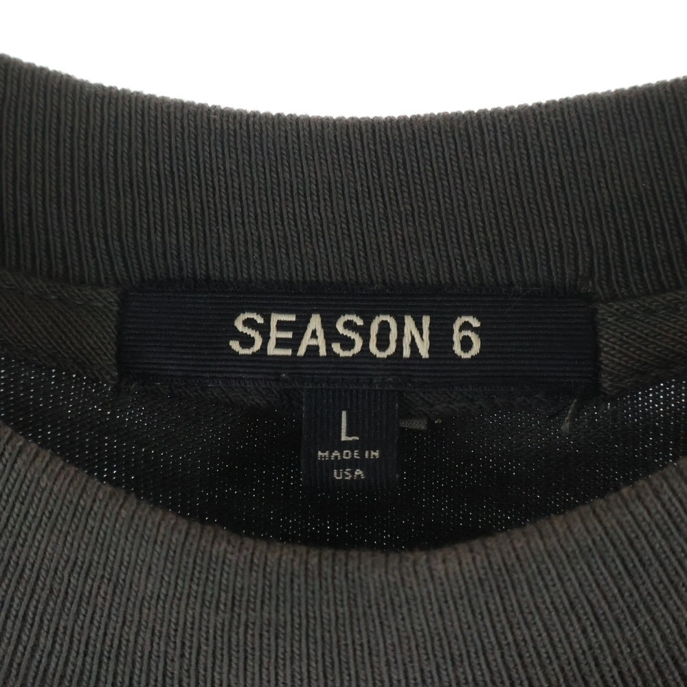 YEEZY SEASON 6(イージーシーズンシックス) XXXtentacion HOLY THE GATE TEE テンタシオン ホーリー・ザ・ゲート クルーネック半袖Tシャツ カットソー ブラック