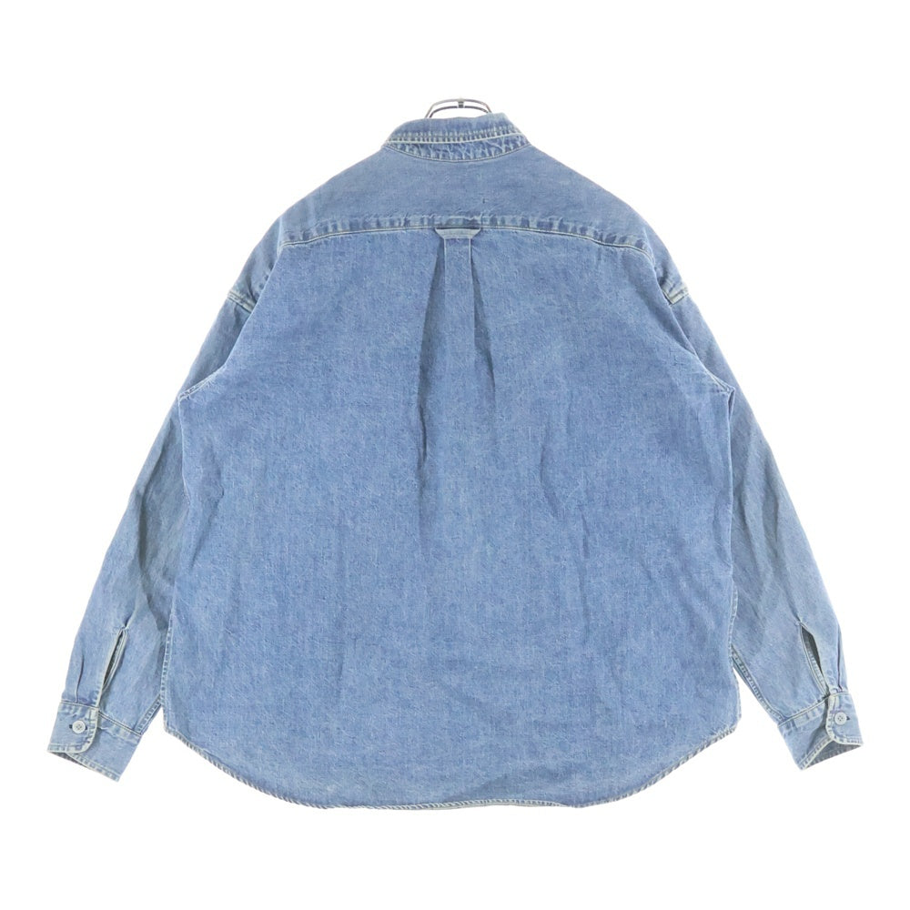 FEAR OF GOD(フィアオブゴッド) スタンドカラー ロングスリーブ デニムシャツ インディゴ 5C17D