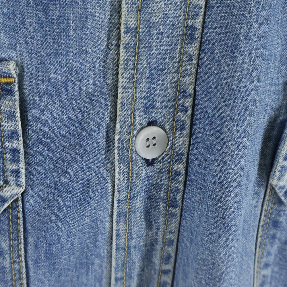 FEAR OF GOD(フィアオブゴッド) スタンドカラー ロングスリーブ デニムシャツ インディゴ 5C17D