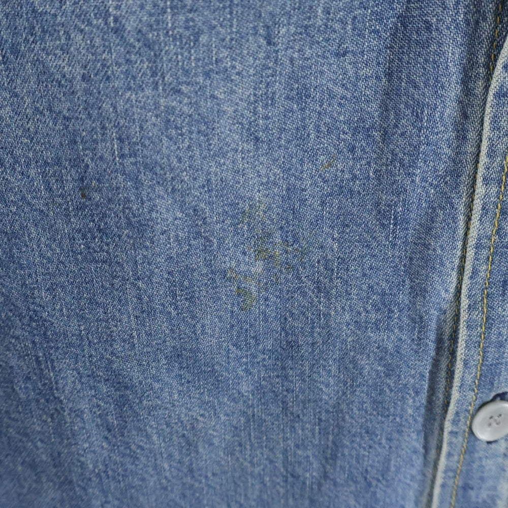 FEAR OF GOD(フィアオブゴッド) スタンドカラー ロングスリーブ デニムシャツ インディゴ 5C17D