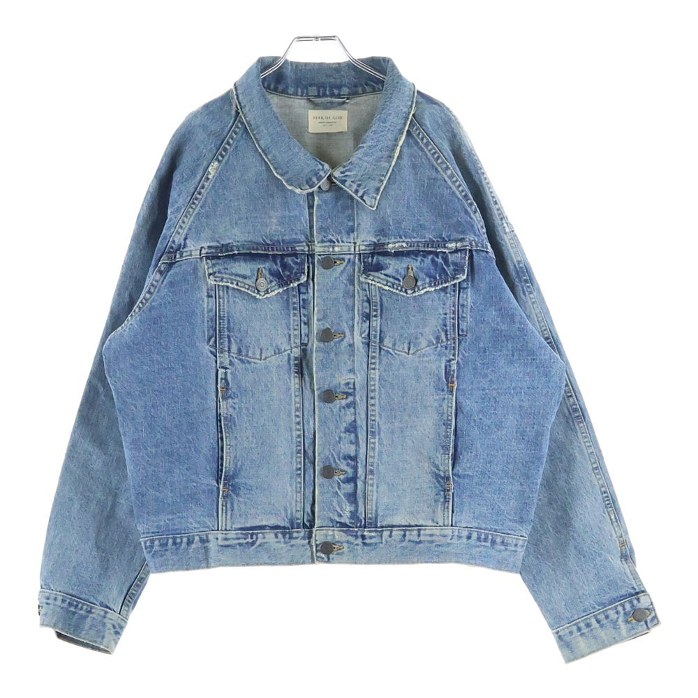 FEAR OF GOD(フィアオブゴッド) 4th Collection DENIM TRUCKER JACKET フォース コレクション デニムトラッカージャケット Gジャン インディゴ
