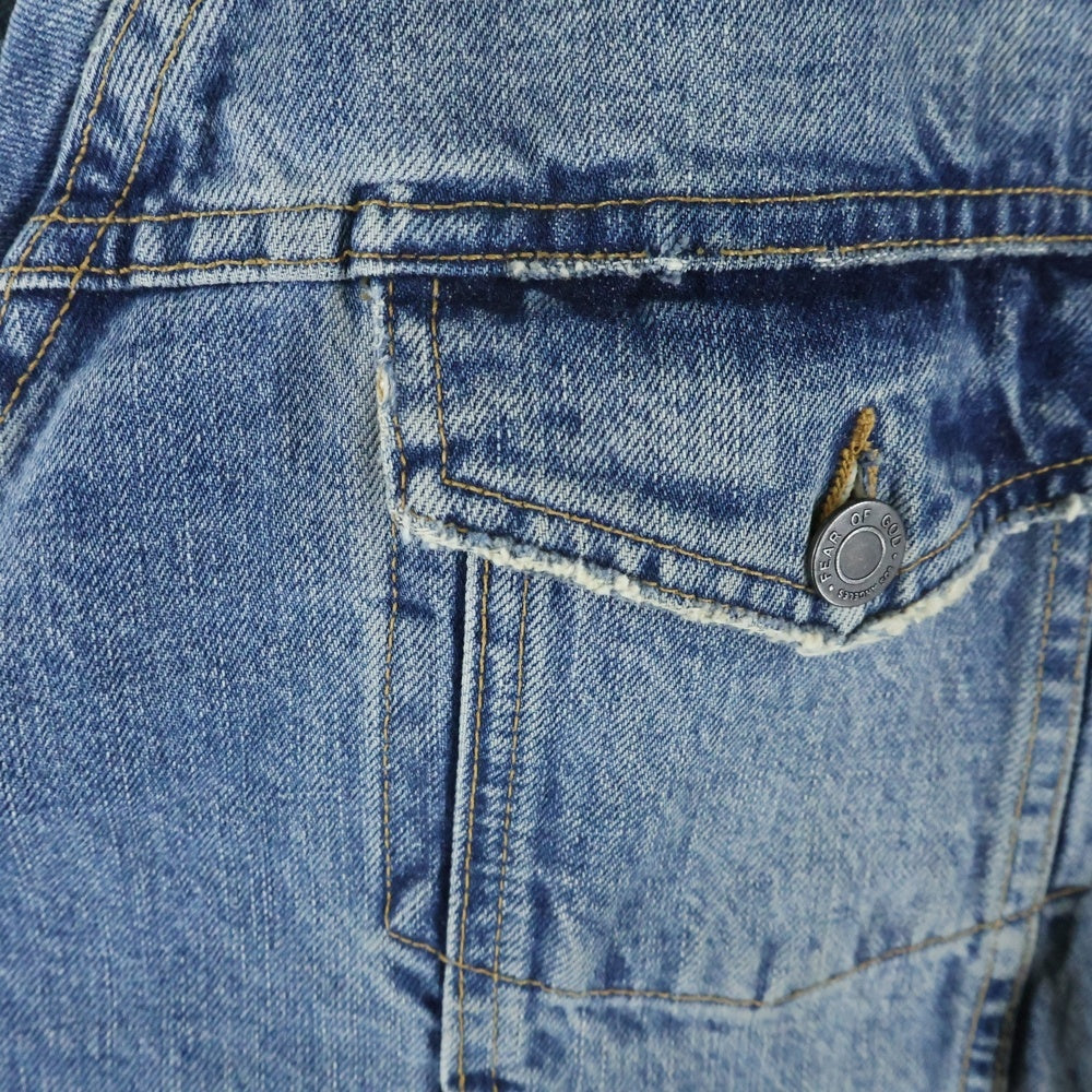 FEAR OF GOD(フィアオブゴッド) 4th Collection DENIM TRUCKER JACKET フォース コレクション デニムトラッカージャケット Gジャン インディゴ