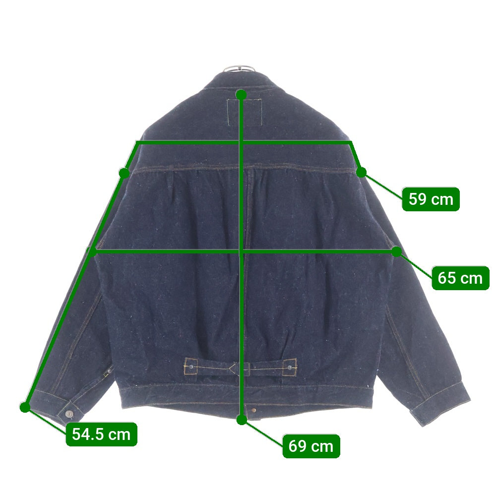 READY MADE(レディメイド) 23AW DENIM JACKET 1ポケット デニムトラッカージャケット インディゴ RE-CO-BL-00-00-241