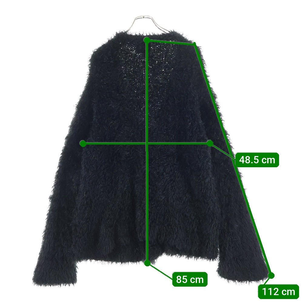 NUMBER (N)INE(ナンバーナイン) 03AW カート期 Archive アーカイブ オーバーサイズ アクリルニットカーディガン ブラック