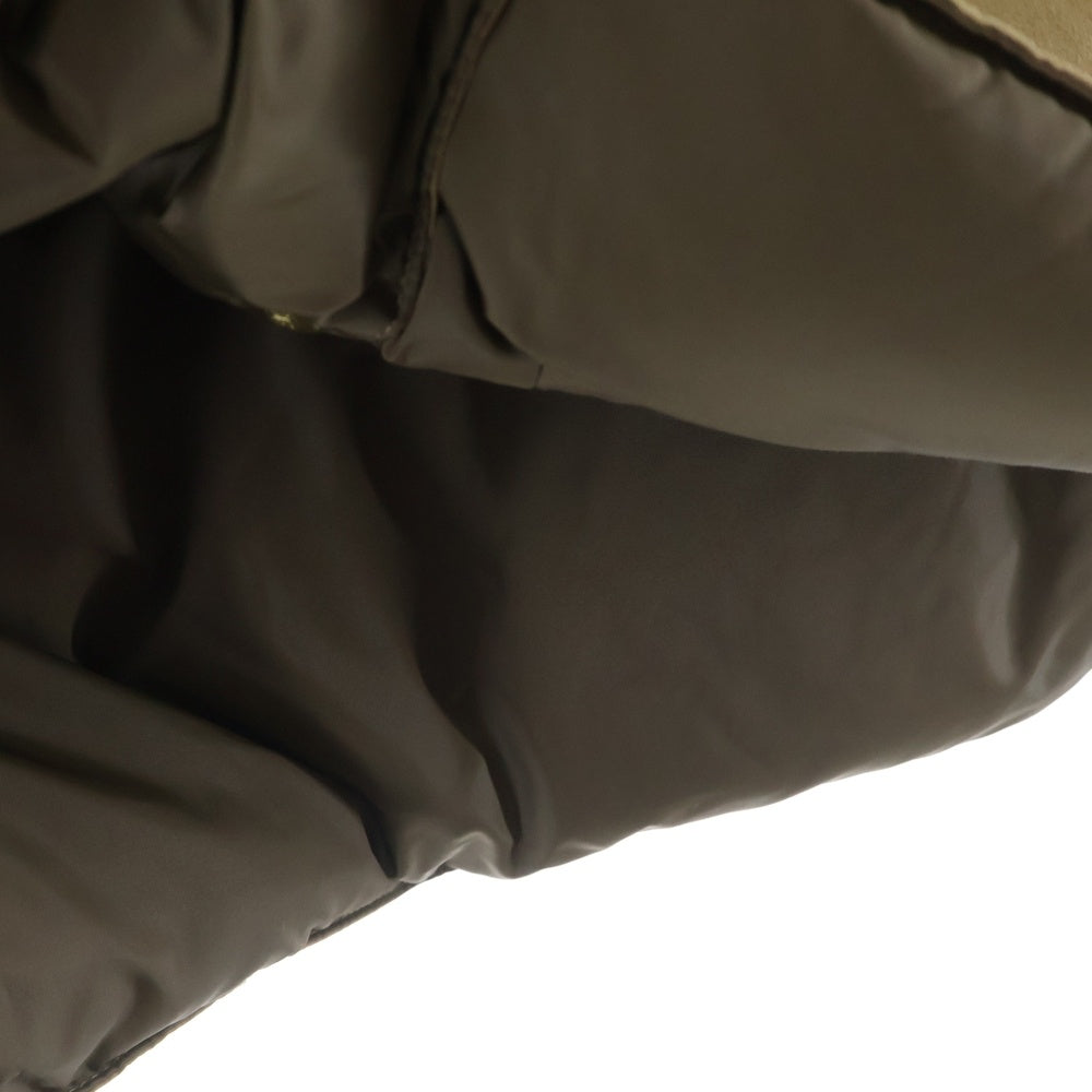 ROCKY MOUNTAIN(ロッキーマウンテン) レザー切り替え ナイロンダウンベスト ブラウン 200-172-46