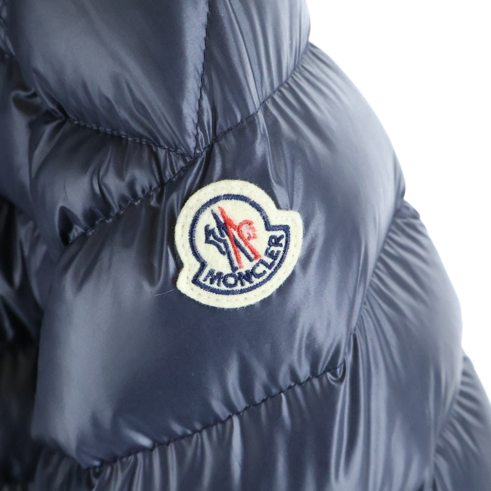 MONCLER(モンクレール) 24AW BESINES DOWN JACKET ナイロン アームロゴワッペン フーデッドダウンジャケット ネイビー J20911A00003 597EX