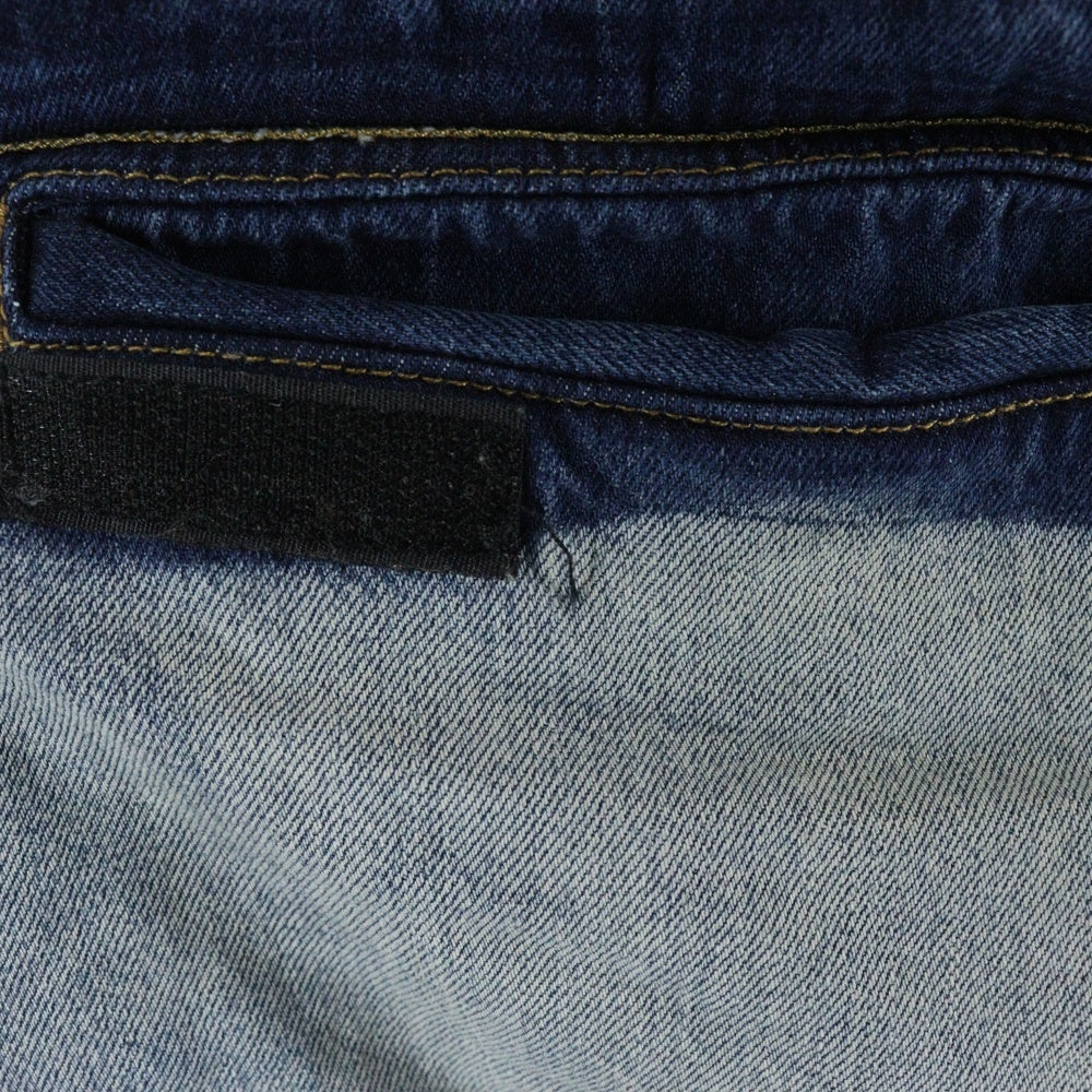 DIESEL(ディーゼル) D-DAYETZ-S マルチポケット フェードデザイン ドローストリング ジップアップ デニムカーゴパンツ インディゴ A17317