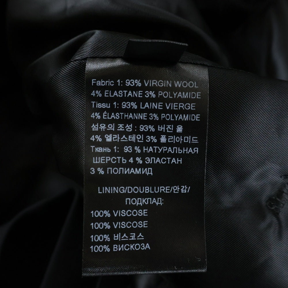 VETEMENTS(ヴェトモン) スリーブクラッシュデザイン ロング テーラードベスト ブラック UA65JA705B