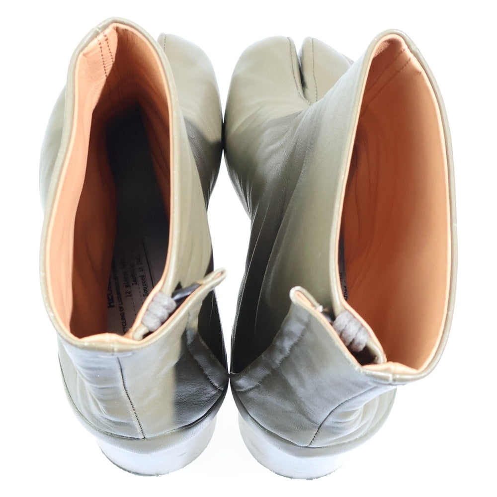 Maison Margiela(メゾンマルジェラ) RECICLA Tabi タビブーツ レザー ショットブーツ レディース カーキ