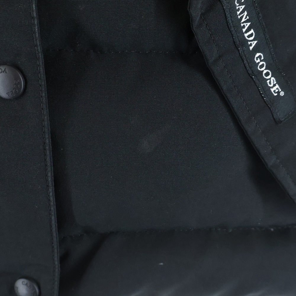 CANADA GOOSE(カナダグース) FREESTYLE フリースタイル ロゴワッペン ジップアップ ダウンベスト レディース ブラック 2832L