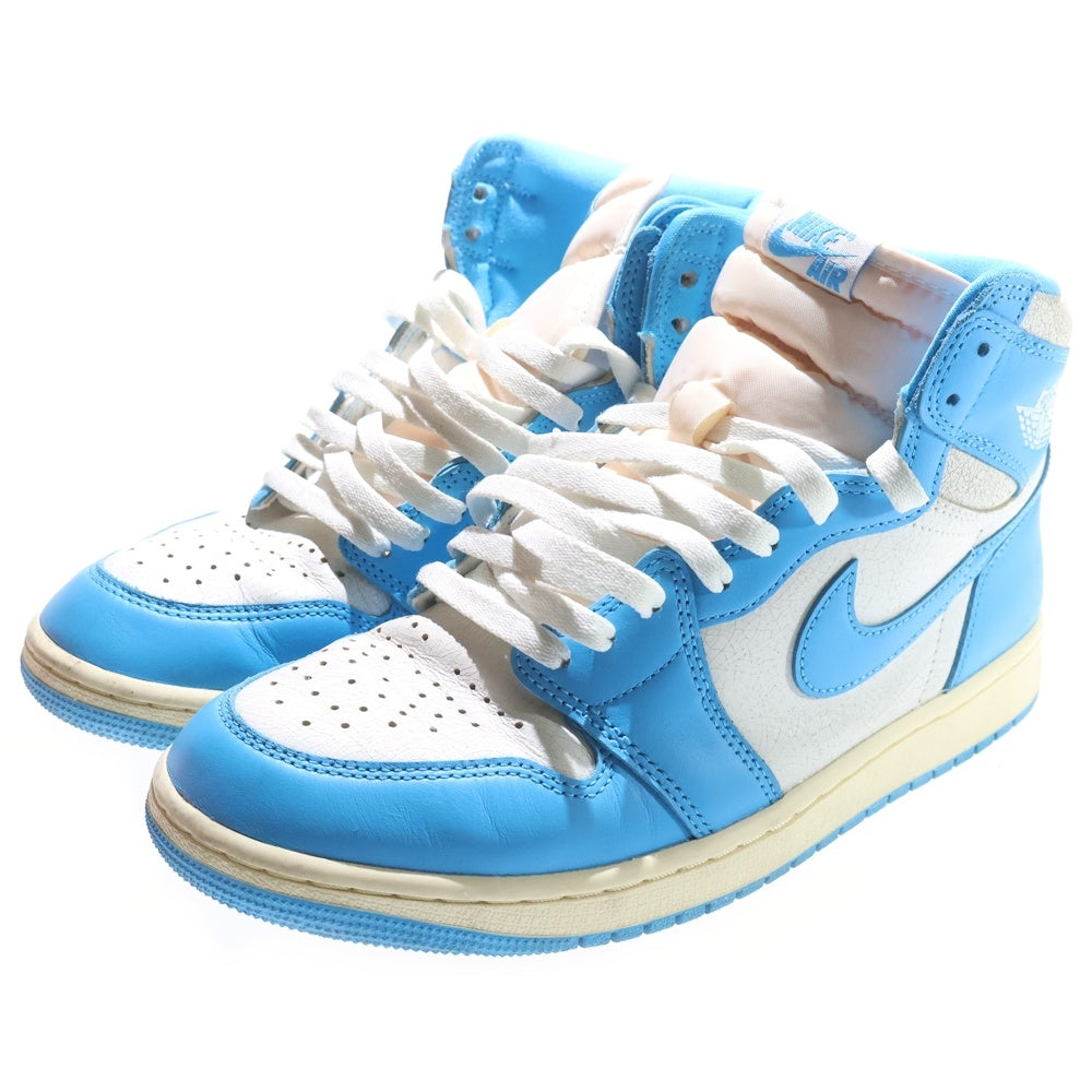 NIKE(ナイキ) AIR JORDAN 1 RETRO HIGH OG UNC REIMAGINED エアジョーダン1 レトロ リイマジンド ハイカットスニーカー ブルー/ホワイト US9/27cm DZ5485-402