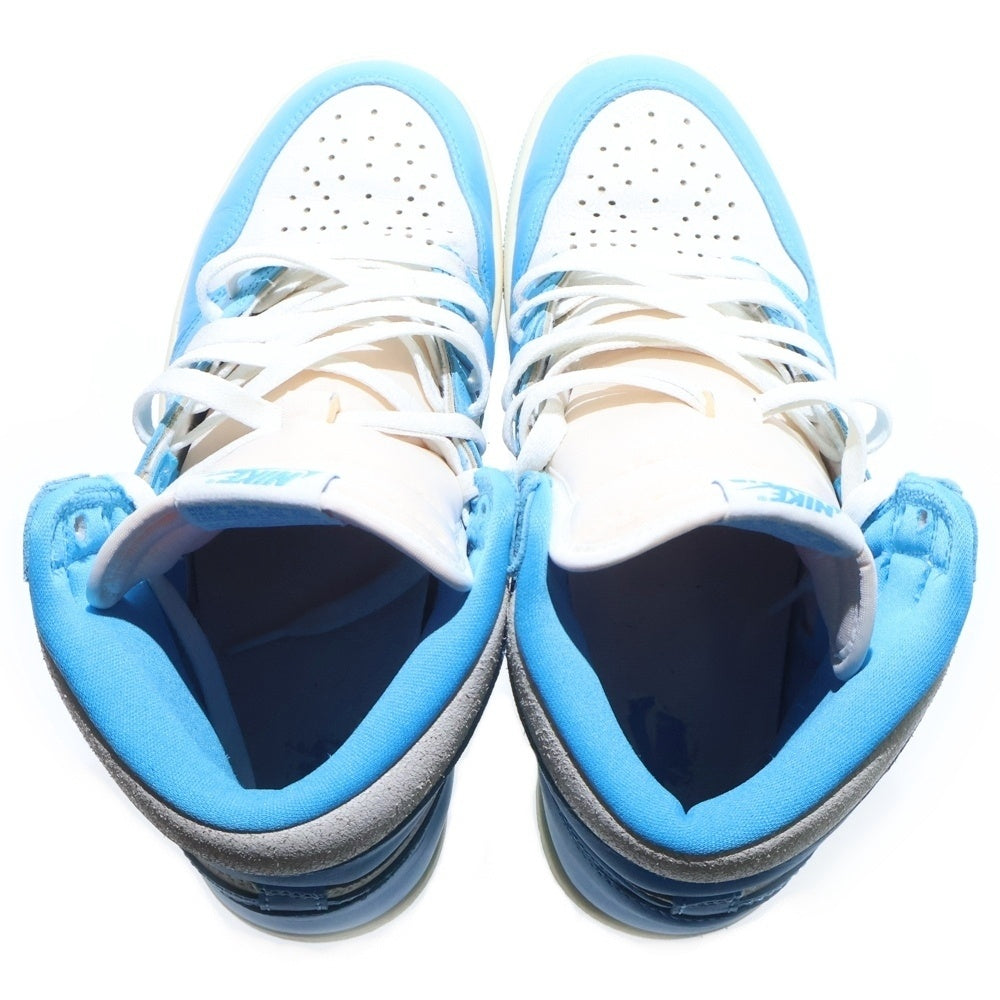 NIKE(ナイキ) AIR JORDAN 1 RETRO HIGH OG UNC REIMAGINED エアジョーダン1 レトロ リイマジンド ハイカットスニーカー ブルー/ホワイト US9/27cm DZ5485-402
