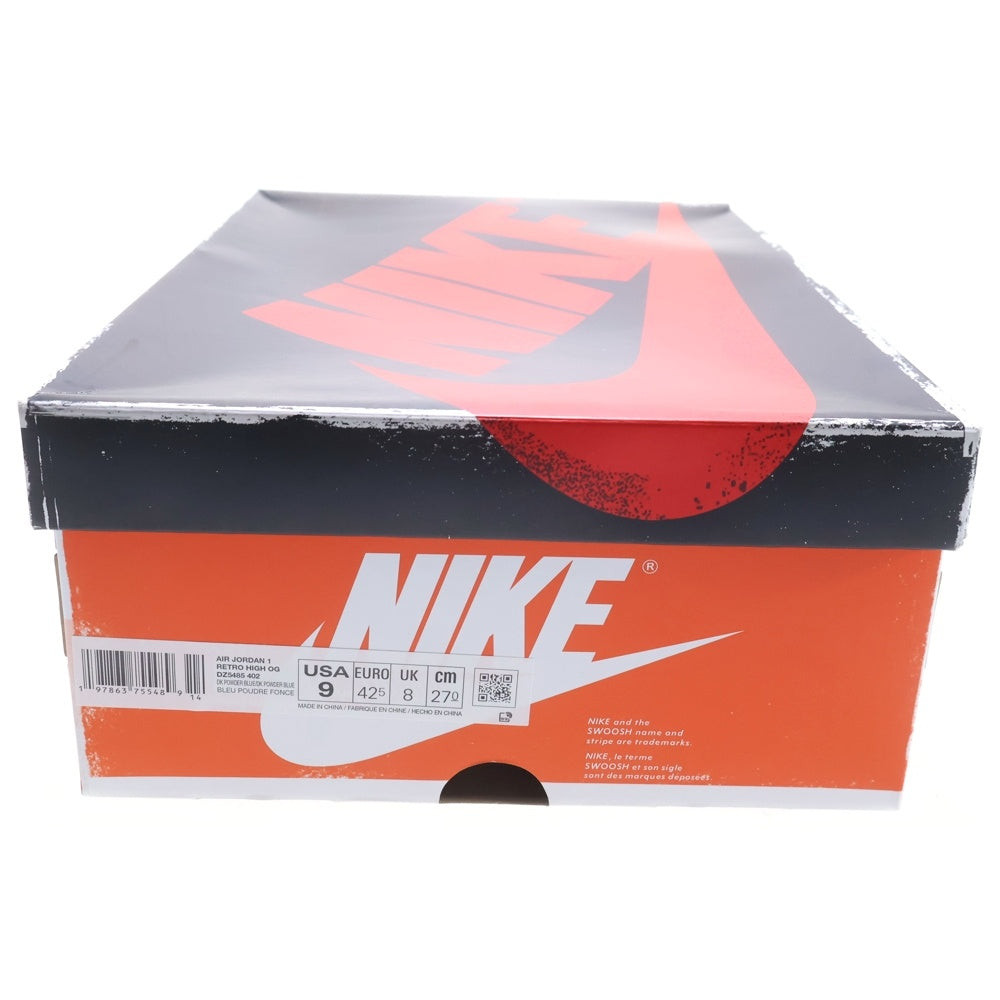 NIKE(ナイキ) AIR JORDAN 1 RETRO HIGH OG UNC REIMAGINED エアジョーダン1 レトロ リイマジンド ハイカットスニーカー ブルー/ホワイト US9/27cm DZ5485-402
