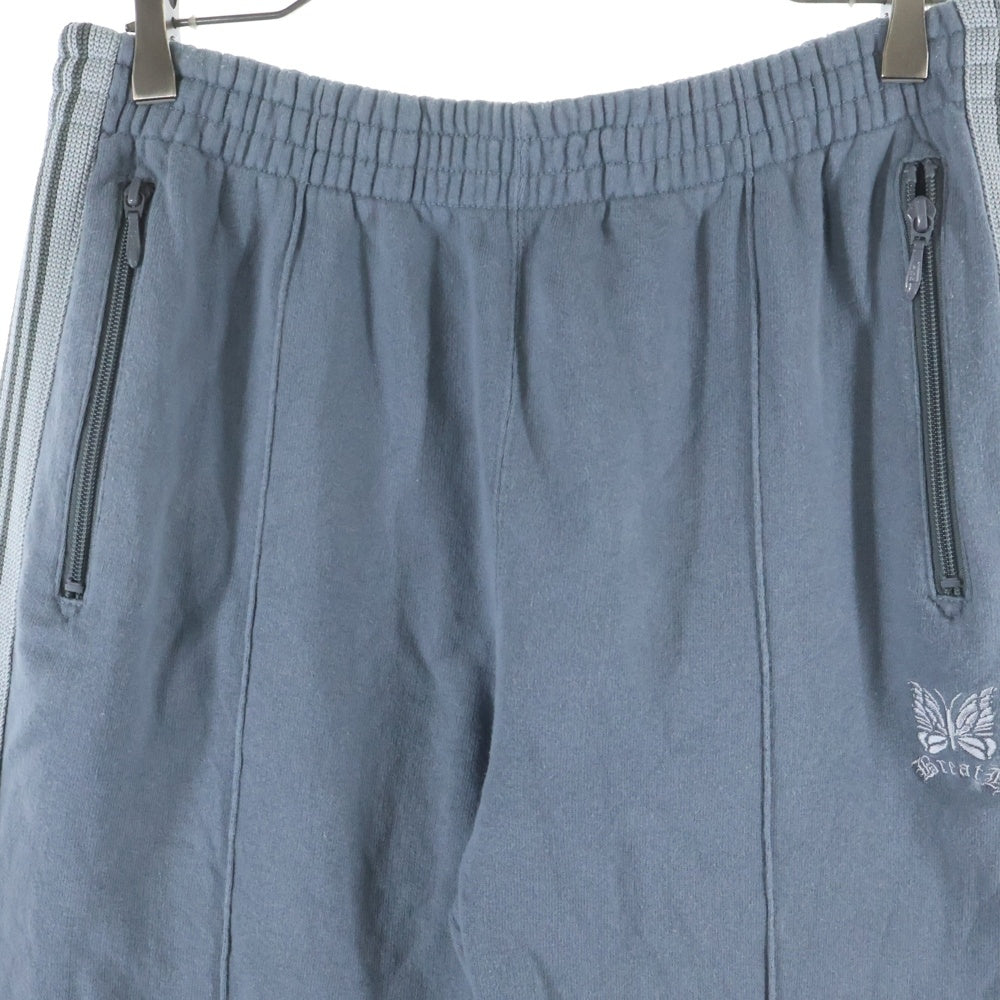 Needles(ニードルス) ×BRETH NARROW TRACK PANT ブレス ロゴ刺繍 サイドライン ナロー トラック パンツ グレー QV1588