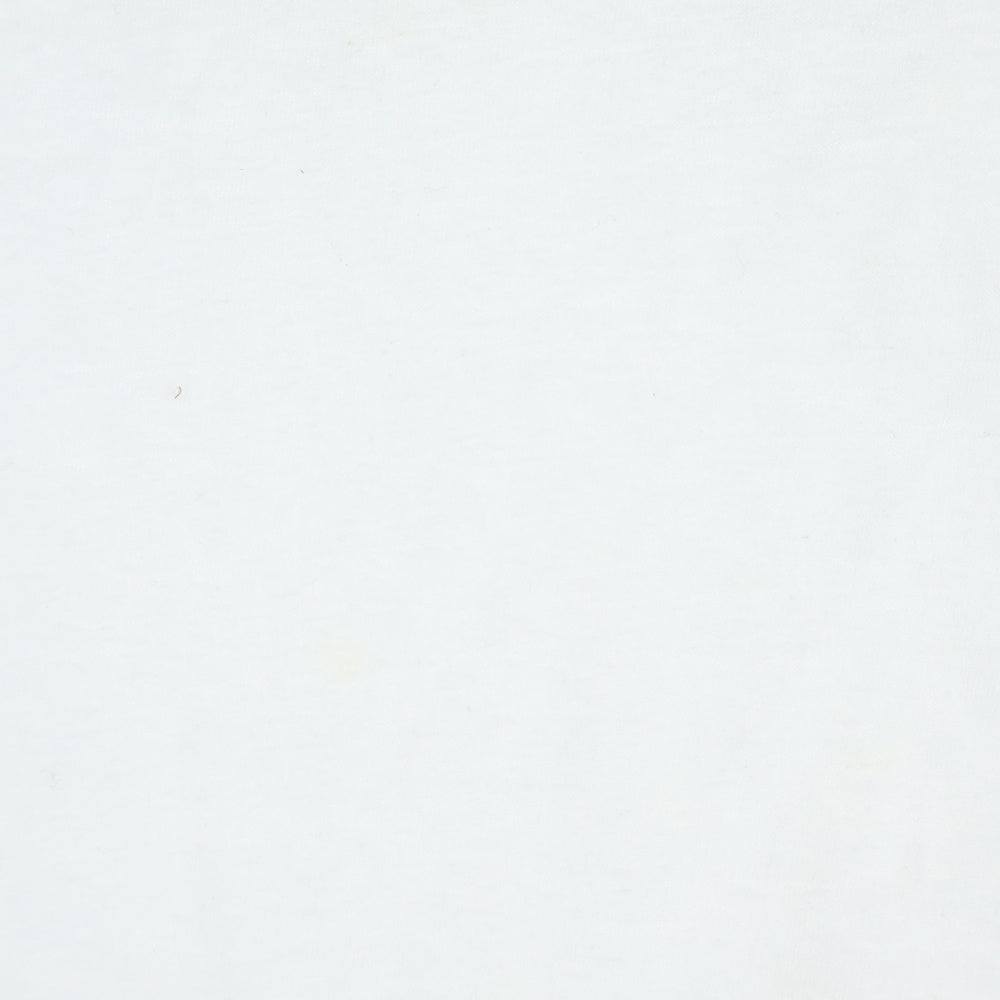 RON HERMAN(ロンハーマン) HAPPY FACE TEE ハッピーフェイスワッペン付き クルーネック カットソー 半袖Tシャツ ホワイト